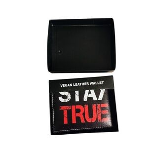 Handcrafted Stay True Vegan Leather Wallet